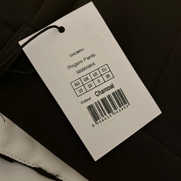 NEW Showpo Rogers Pants High Waist Charcoal Size 6 - Picture 7 of 7